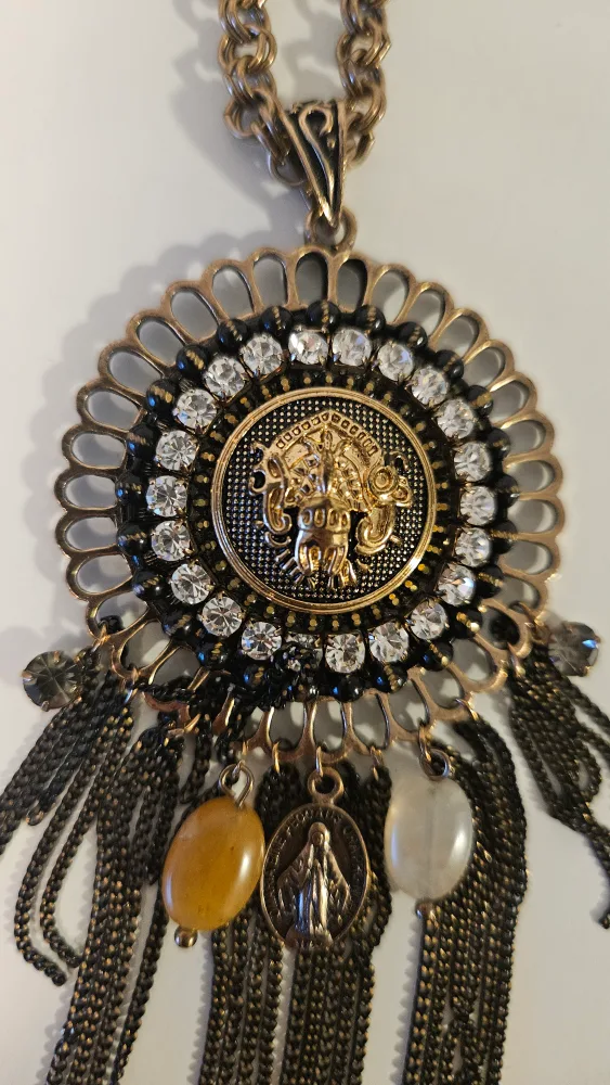 Gold and Black Statement Necklace, brand new image indicator(8)