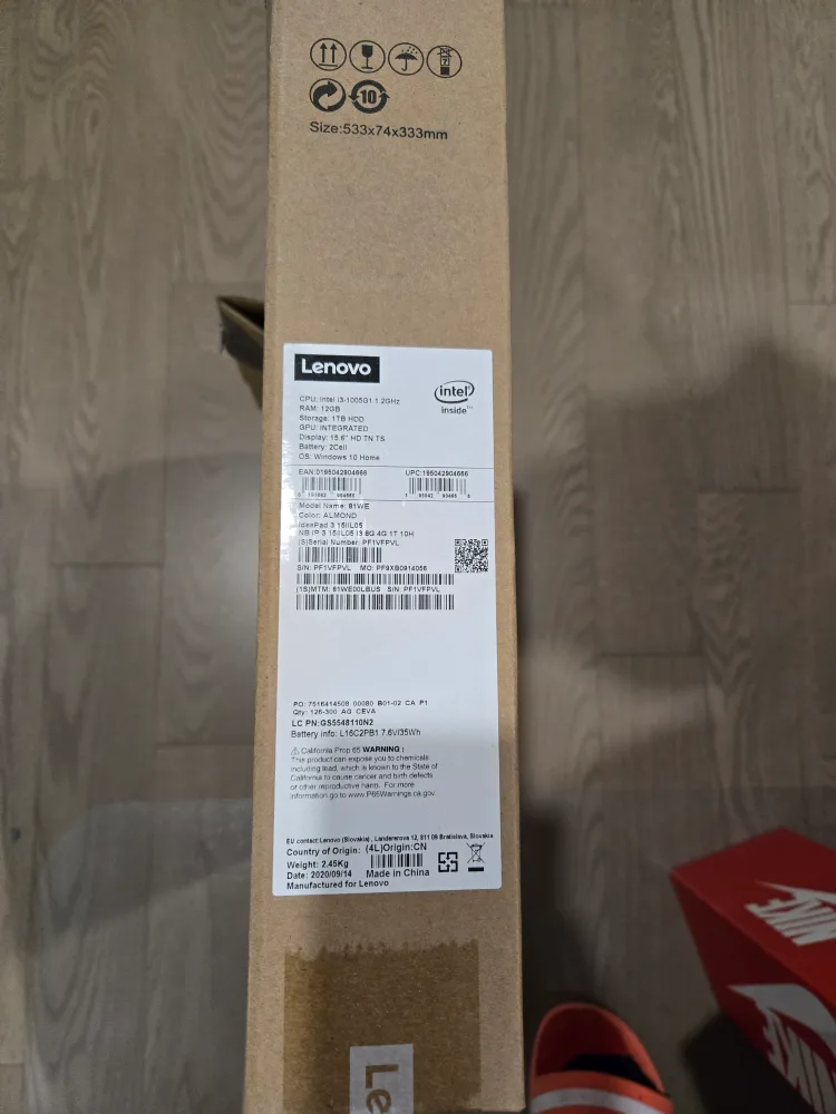 Lenovo IdeaPad 3 laptop screen 15.6 inc; 12 gb RAM; 1TB image indicator(7)