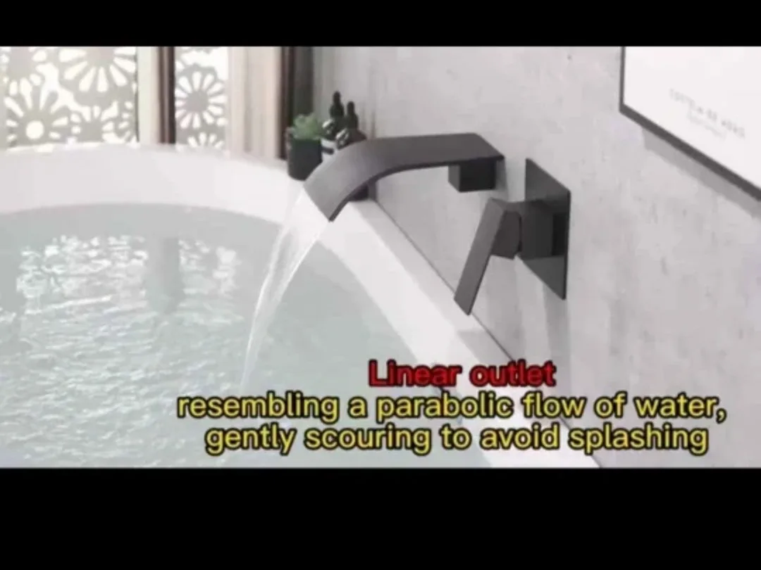 Wall-Mounted Waterfall Bathtub Faucet image indicator(5)