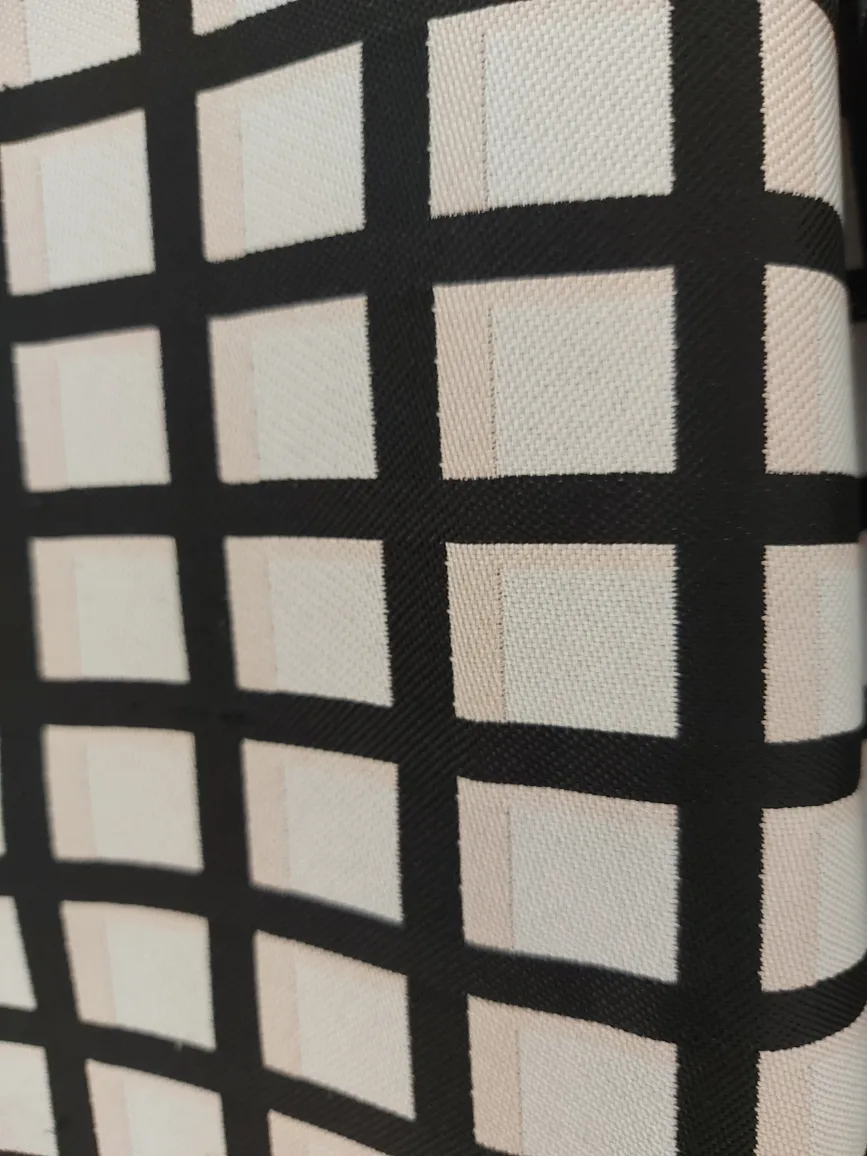 Ann Taylor Black and White Checked Coat image indicator(5)