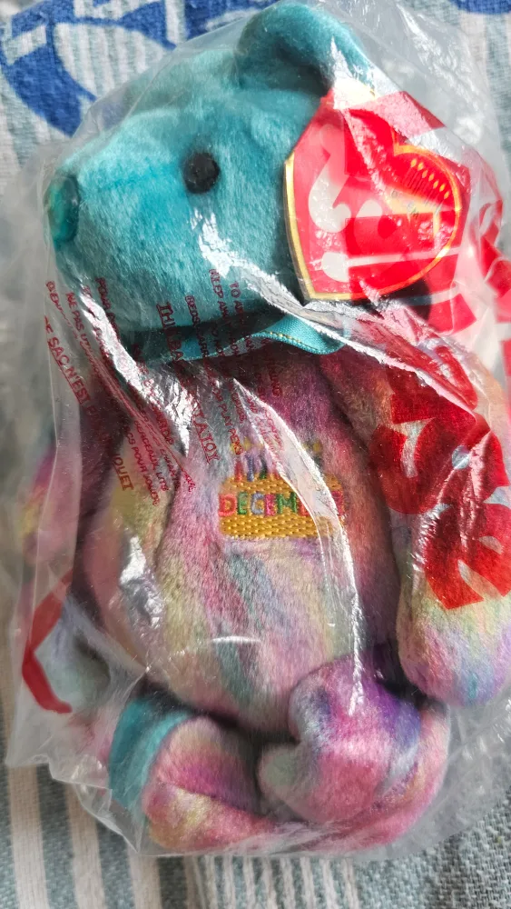 2001 7th Dec Ty Beanie Baby - Bear birthday thumbnail