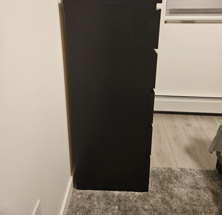 IKEA MALM 6-drawer chest, black/brown - photo 2