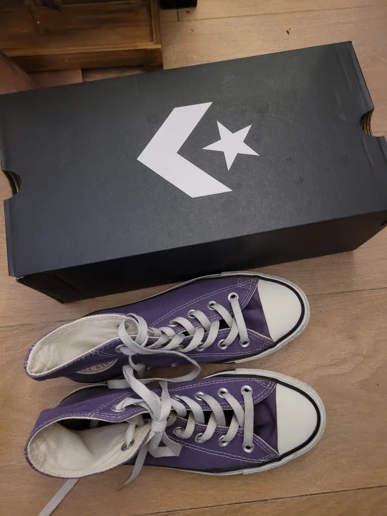 Purple Converse High Tops image indicator(4)
