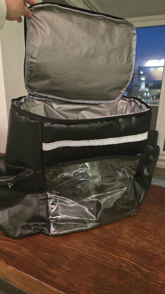 Black Insulated Delivery Backpack - photo 2