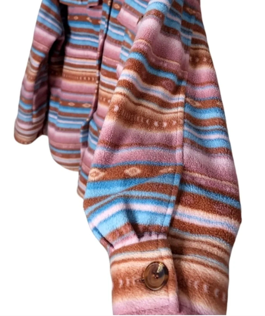 Wild Skye Western Pastel Fleece Shirt women's XL image indicator(3)