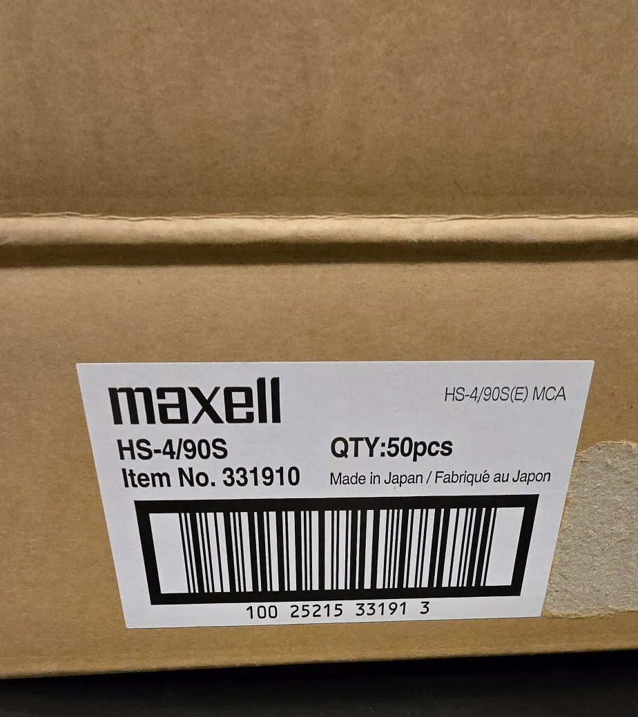NEW! CASE of 5 x 10 Pack Maxell HS-4/90s 4mm Data Cartridges image indicator(8)