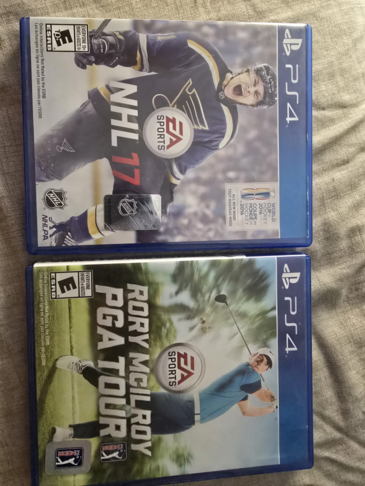 NHL 17 and Rory McIlroy PGA Tour PS4 Games - photo 2