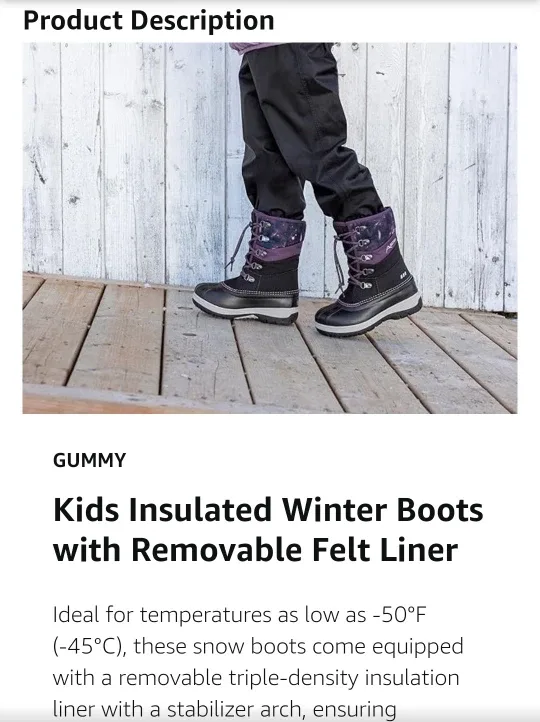 New Acton Kids Winter Boots - Extreme Cold Weather Play image indicator(8)