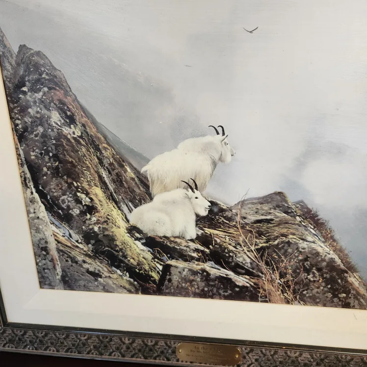 Set of 2 Framed Canadian Artist's Prints, brass label, image indicator(5)