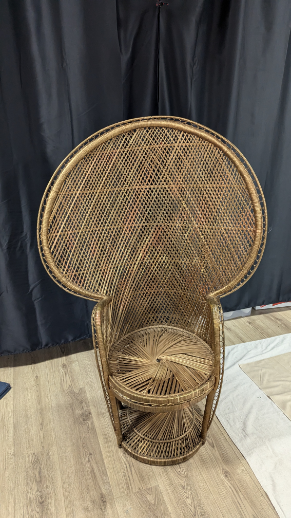Vintage Wicker Peacock Chair