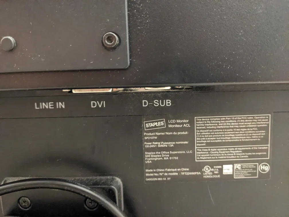 21" LCD Monitor (VGA) image indicator(3)