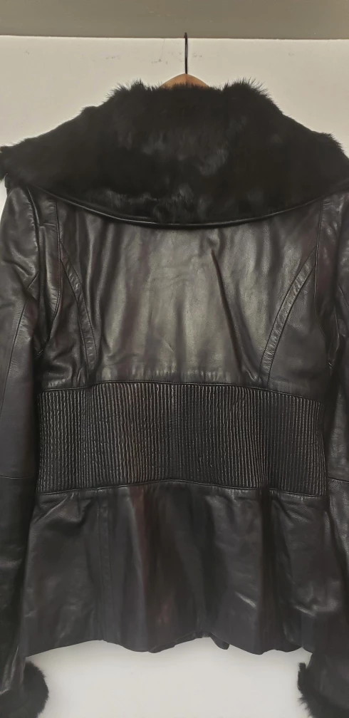 Rudsak leather jacket with fur collar - photo 2