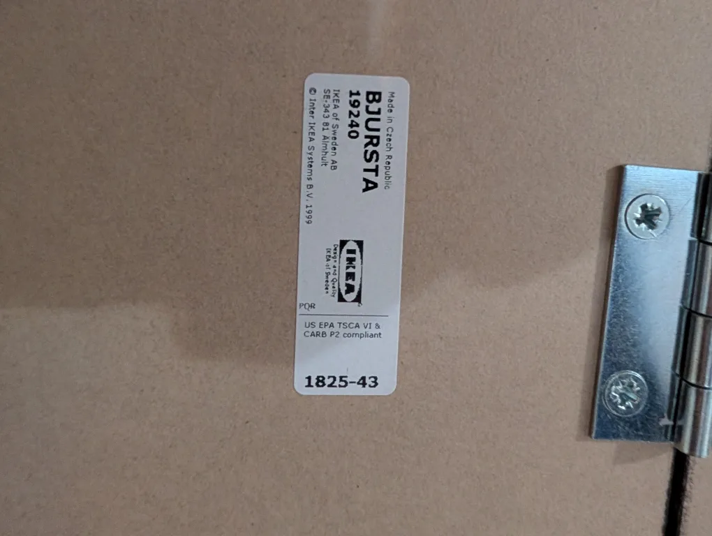 IKEA BJURSTA Black Tabletop image indicator(2)