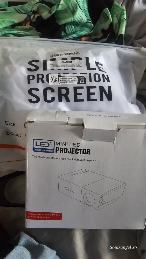 Mini LED Projector with Screen image indicator(3)