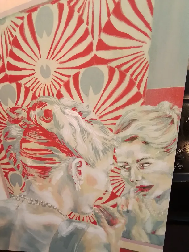 Marianne Pon-Lanius Original Painting - Talk to me about love💚 image indicator(2)