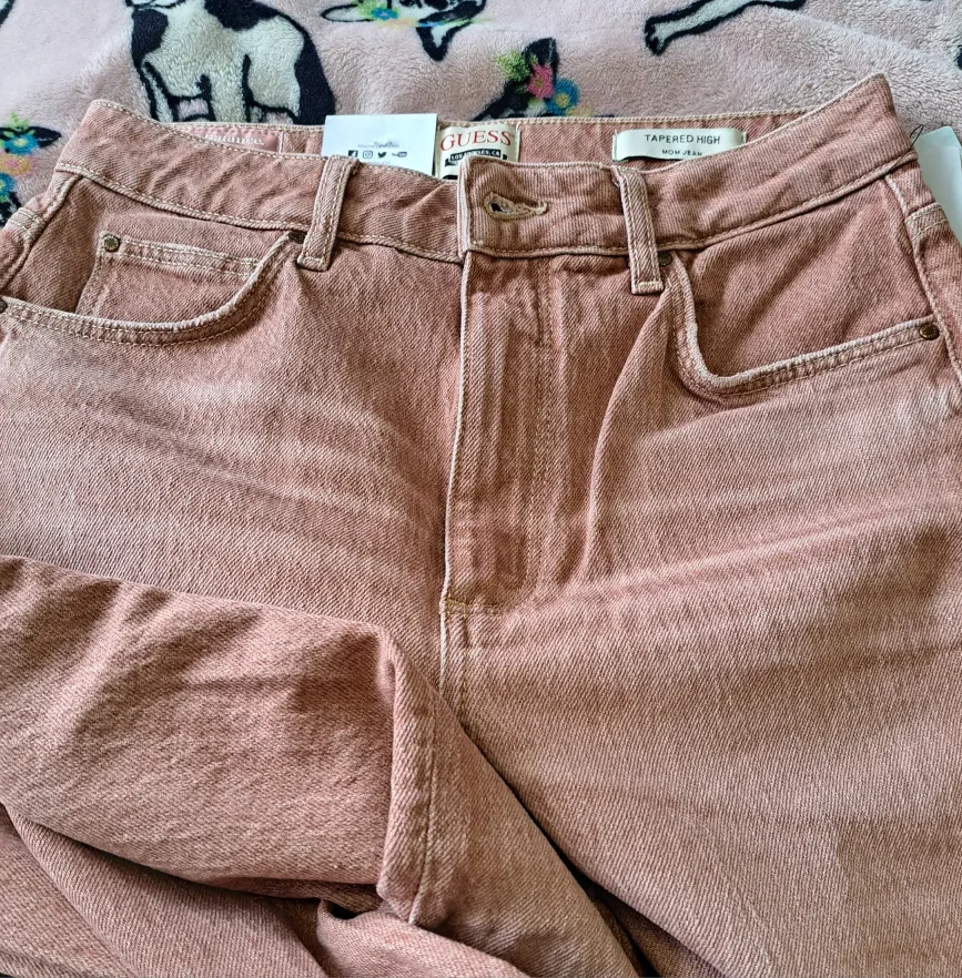 Ladies Smart Guess Recycled Cotton Plush Pink Jeans - size 29 image indicator(4)