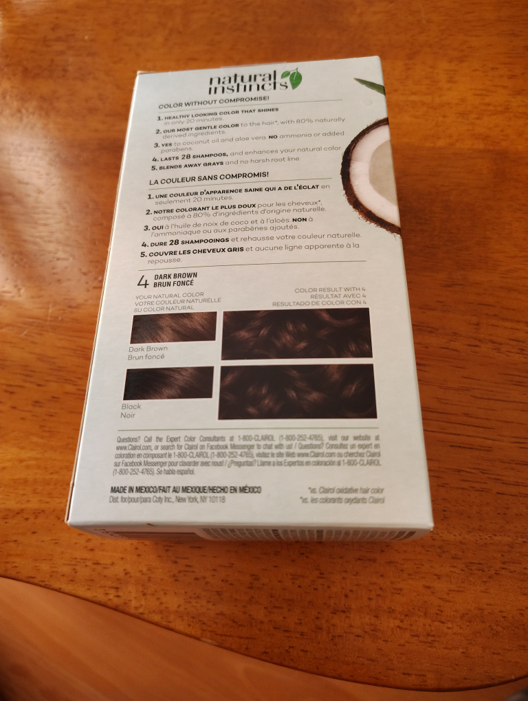 Clairol Natural Instincts Hair Colour - Dark Brown - photo 2
