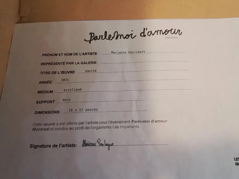 Marianne Pon-Lanius Original Painting - Talk to me about love💚 image indicator(7)