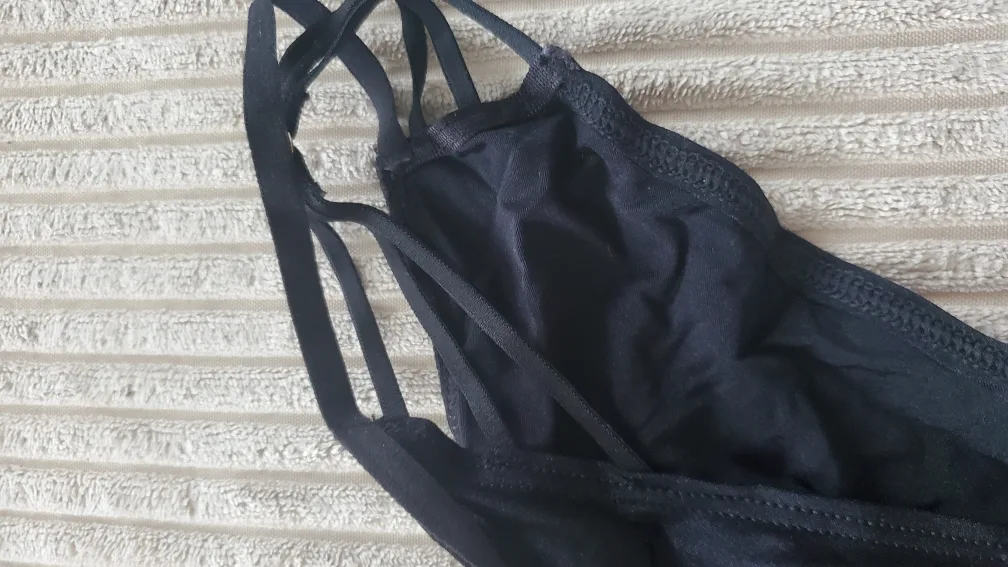 NEW La Senza Black Lace Thong + Panty- Size M image indicator(2)