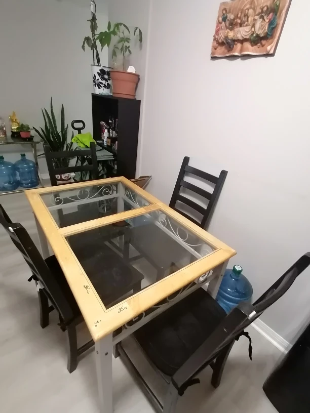 Dining Table and Four Chairs Set - photo 3
