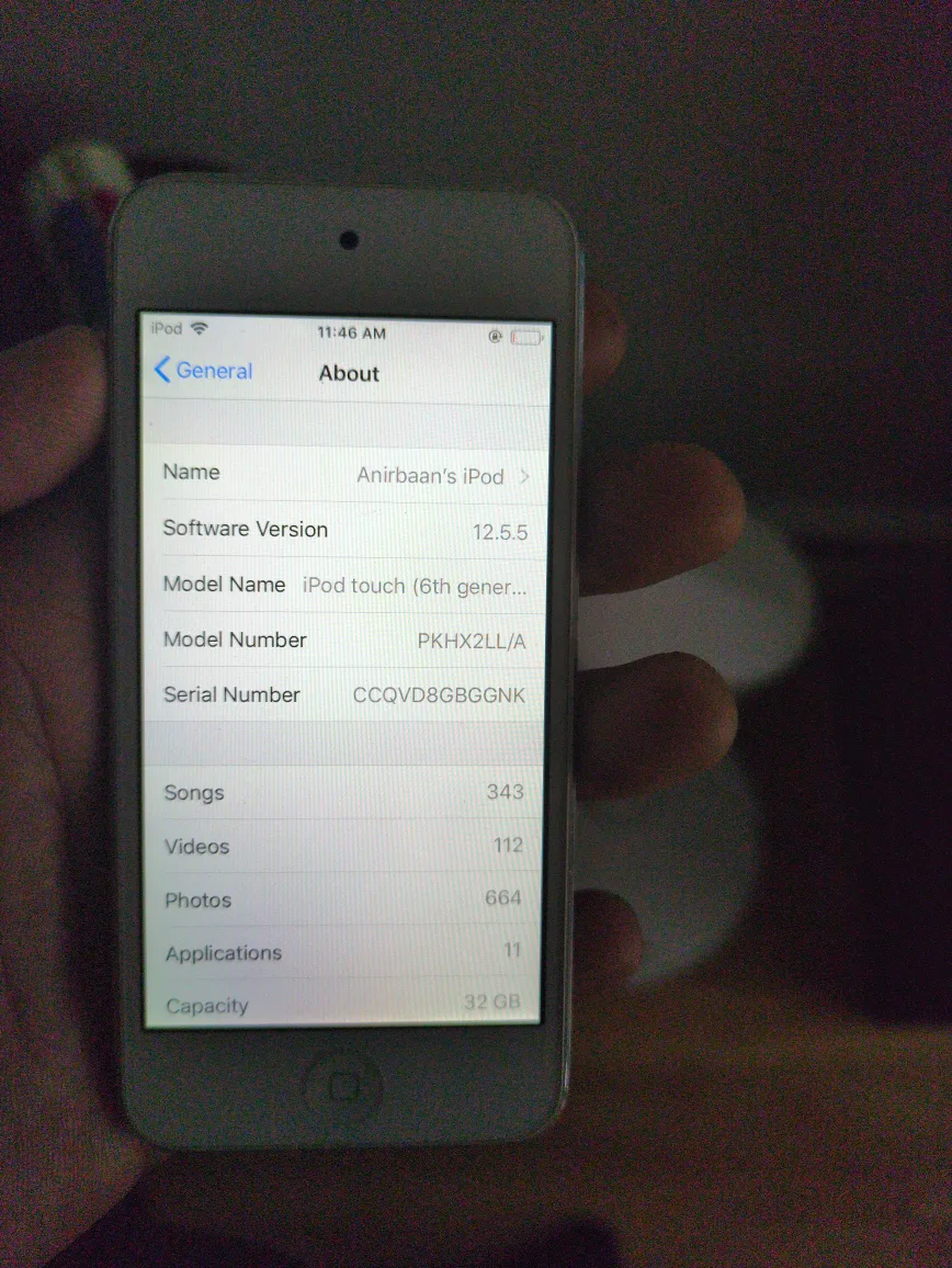 Apple iPod Touch 6th Generation image indicator(5)