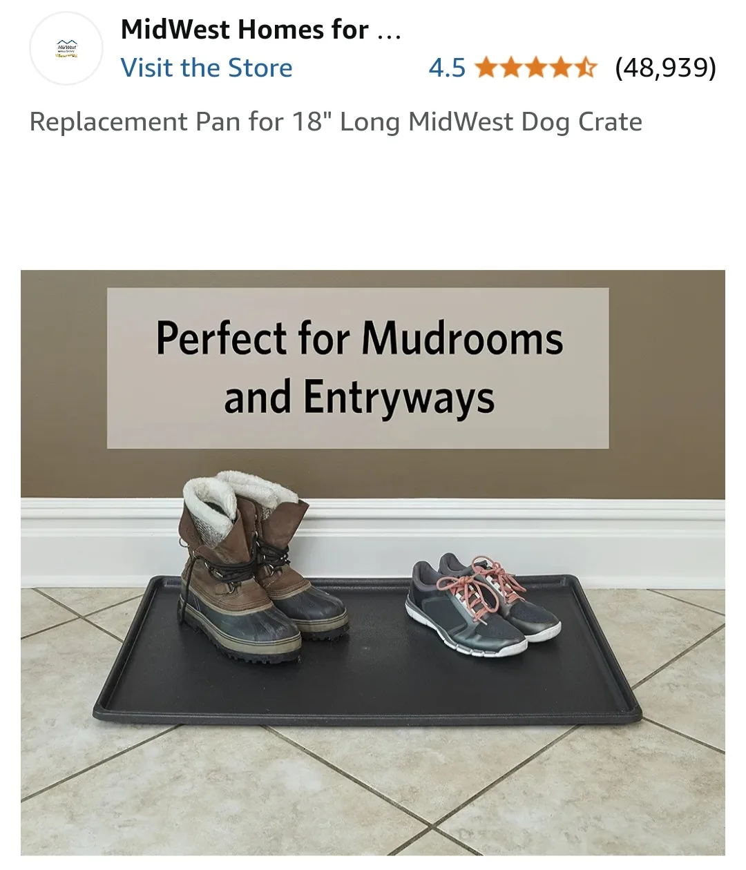 Replacement Pan for 18" Long MidWest Dog Crate image indicator(6)