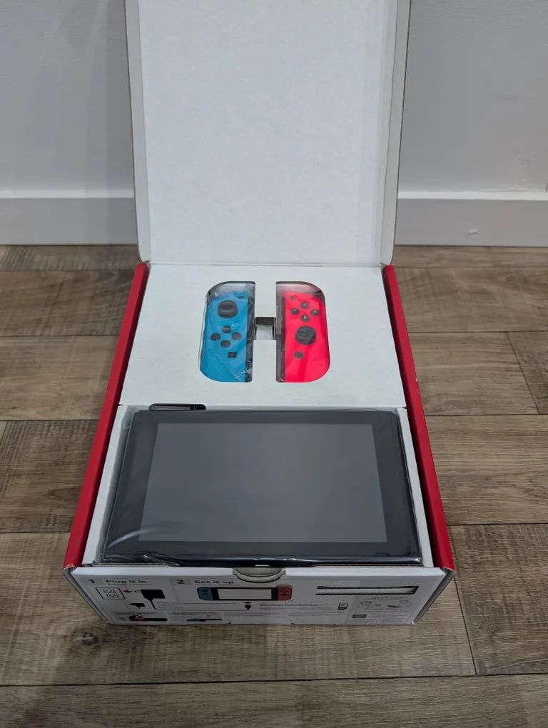 Nintendo Switch Console - Neon Blue and Red Joy-Cons image indicator(3)