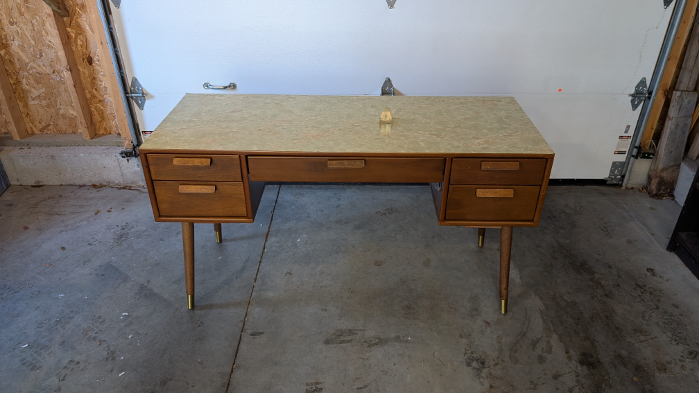 MCM Desk In A Walnut Finish - photo 2
