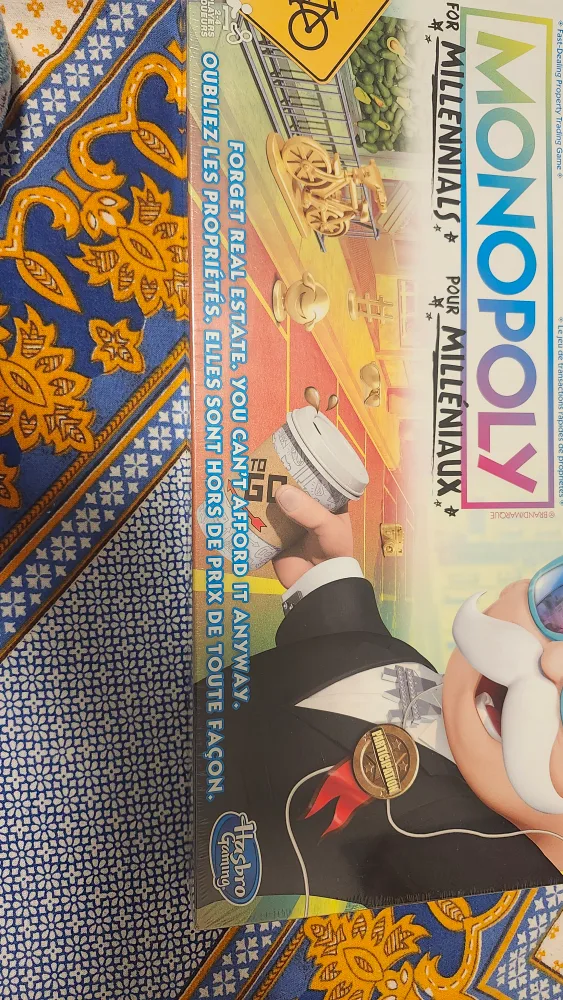 Monopoly for Millennials Board Game . gift for kids and family image indicator(2)