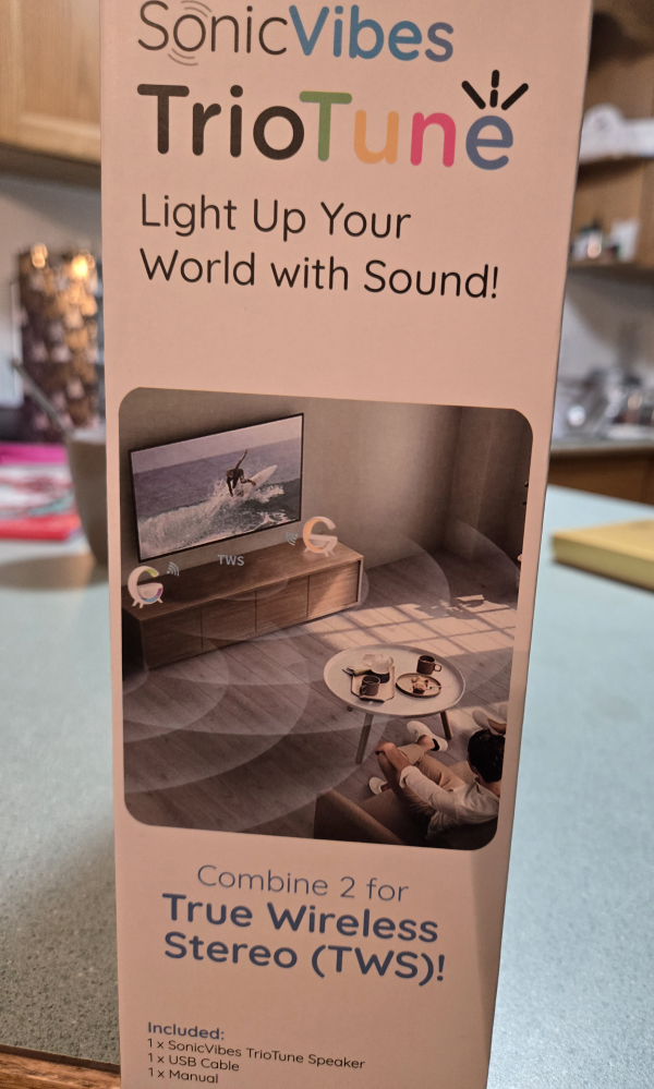 SonicVibes TrioTune Bluetooth Speaker, Wireless Charger, Lamp - photo 2