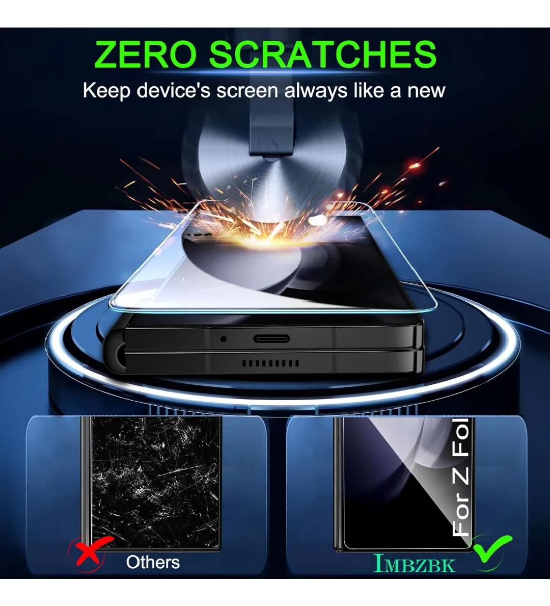 Samsung Z Fold 6 screen protector (9 in 1) image indicator(4)