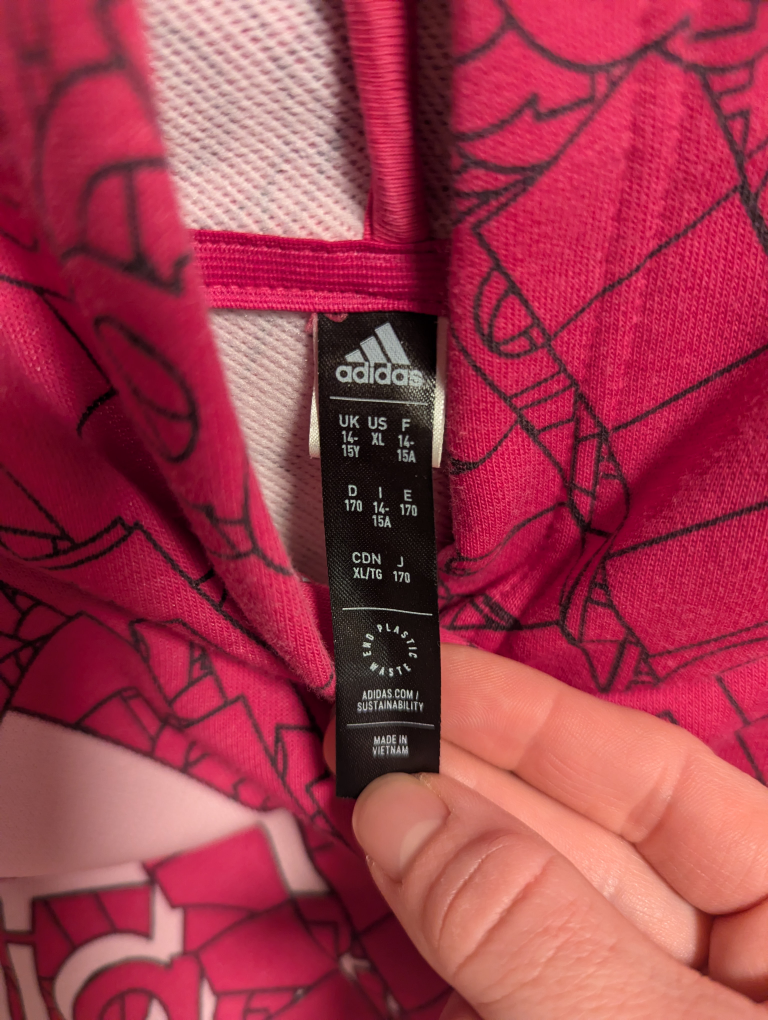 Pink Adidas Hoodie dress - photo 2