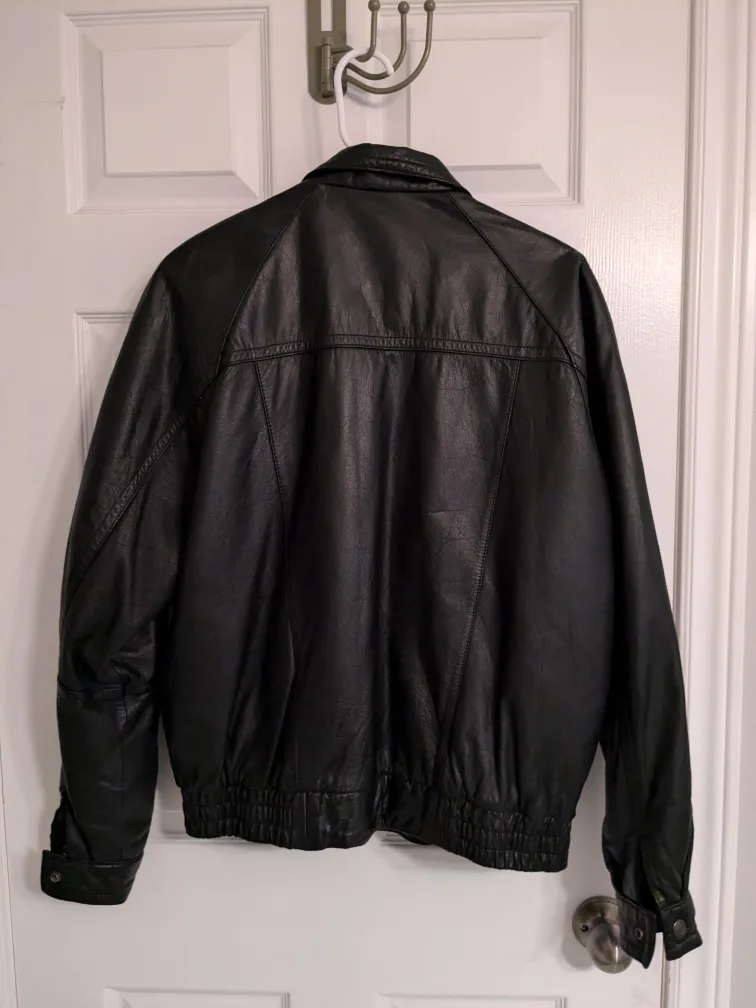 Expressions Worldwide Black Leather Jacket image indicator(2)