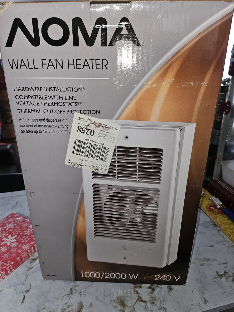 Noma Wall Fan Heater 1000/2000W 240V