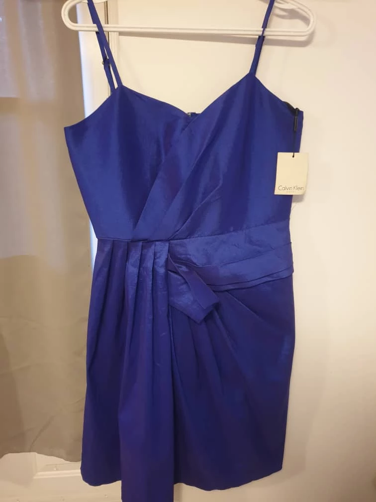 Calvin Klein Blue Dress Size cd1e1vy5