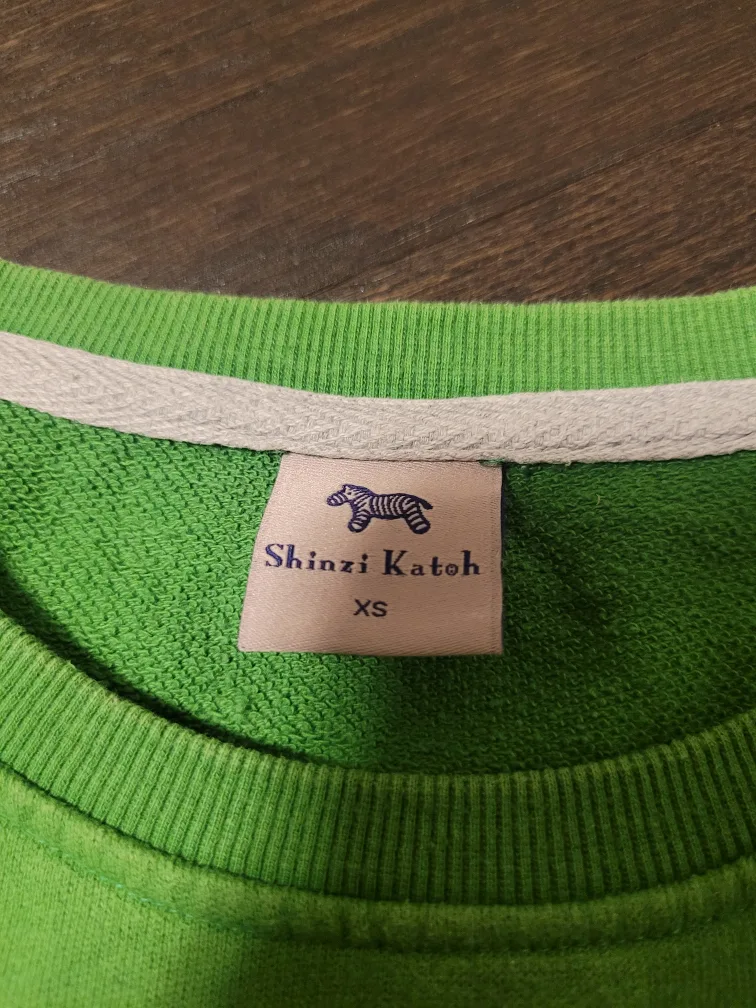 Shinzi Katoh Green Cat Sweatshirt image indicator(3)