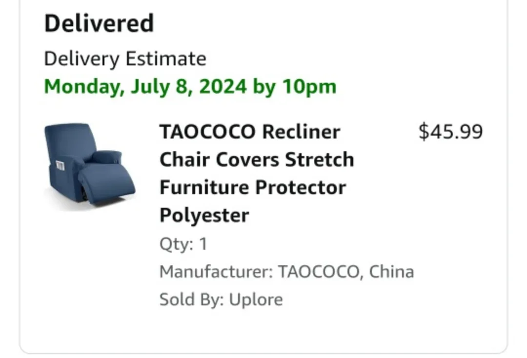 TAOCOCO Recliner Chair Cover - 4-Piece image indicator(5)