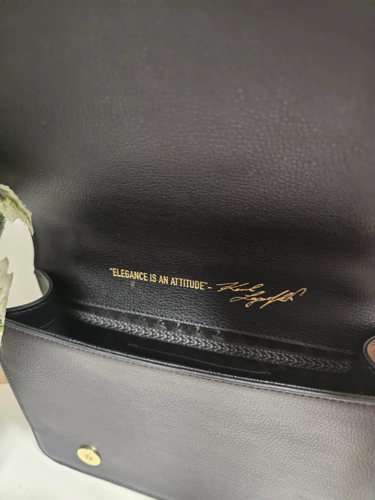 New Karl Lagerfeld Black Handbag for sale $75 image indicator(6)