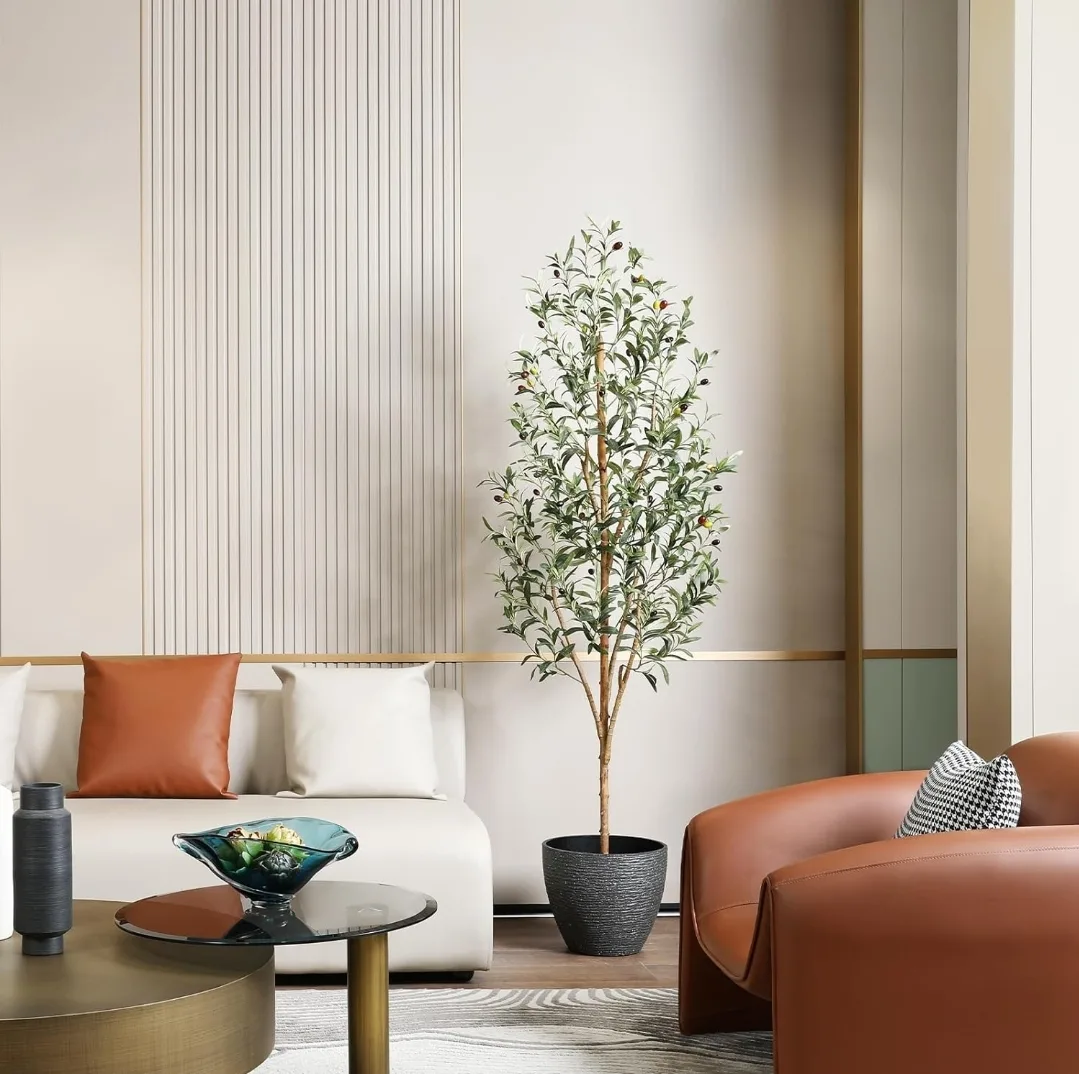 Brand New  6 ft Artificial Olive Tree image indicator(3)