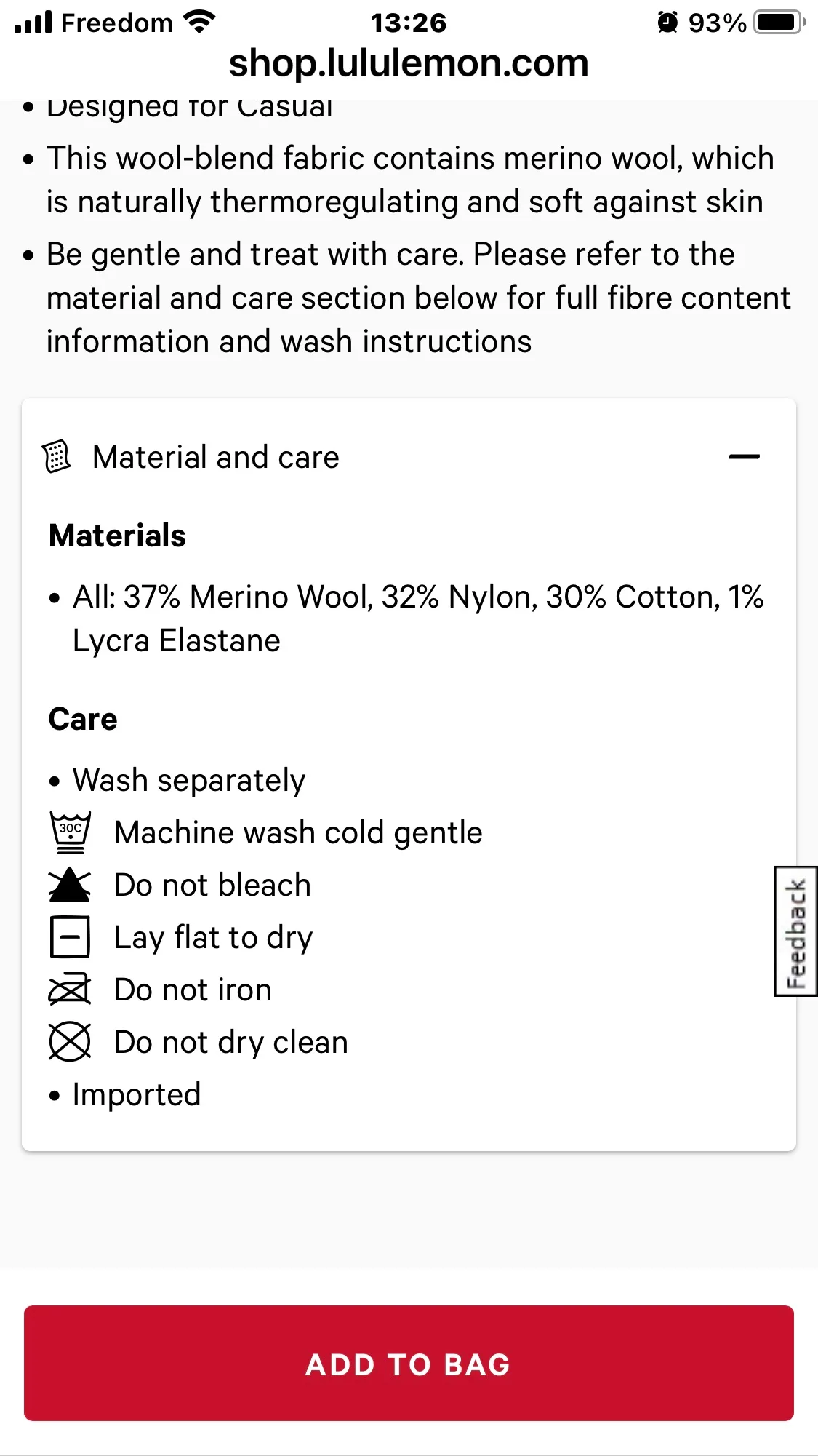 Lululemon pink hat Close-Fit Wool-Blend Ribbed Knit Beanie image indicator(6)