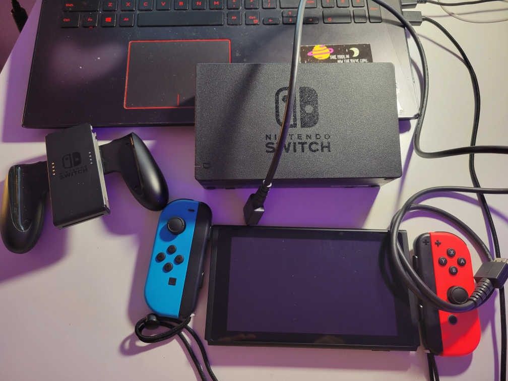 Nintendo Switch Console, Joycons, and Accessories