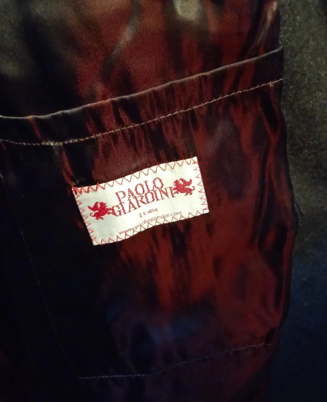 Paolo Giardini Men's Long Wool Coat size 46 image indicator(4)