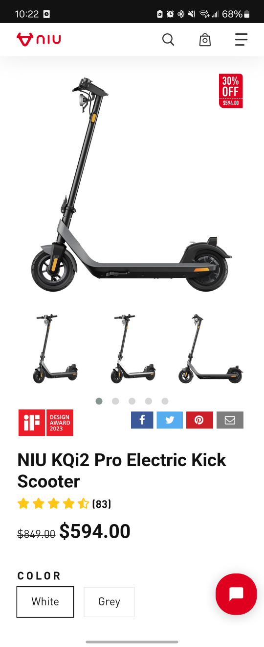 KQi2 Electric Scooter 90%new - photo 4