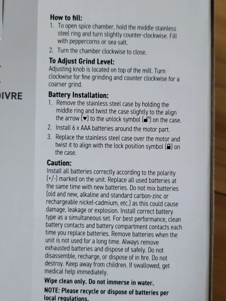 NEW! Electric Gravity Salt & Pepper Grinder image indicator(4)