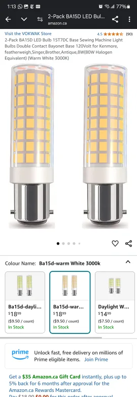 Set of 2 Bathroom Vanity Light Fixtures image indicator(5)