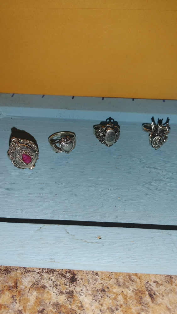 Sterling silver poison rings