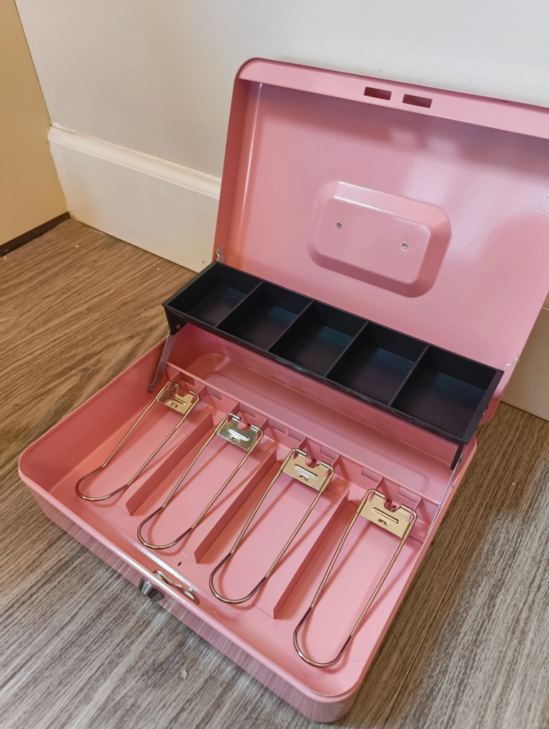 Pink Metal Cash Box - photo 2