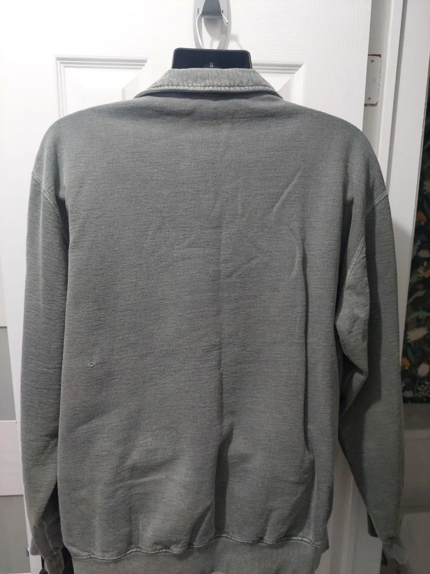 Men's Green 1/4 Zip Sweatshirt image indicator(5)