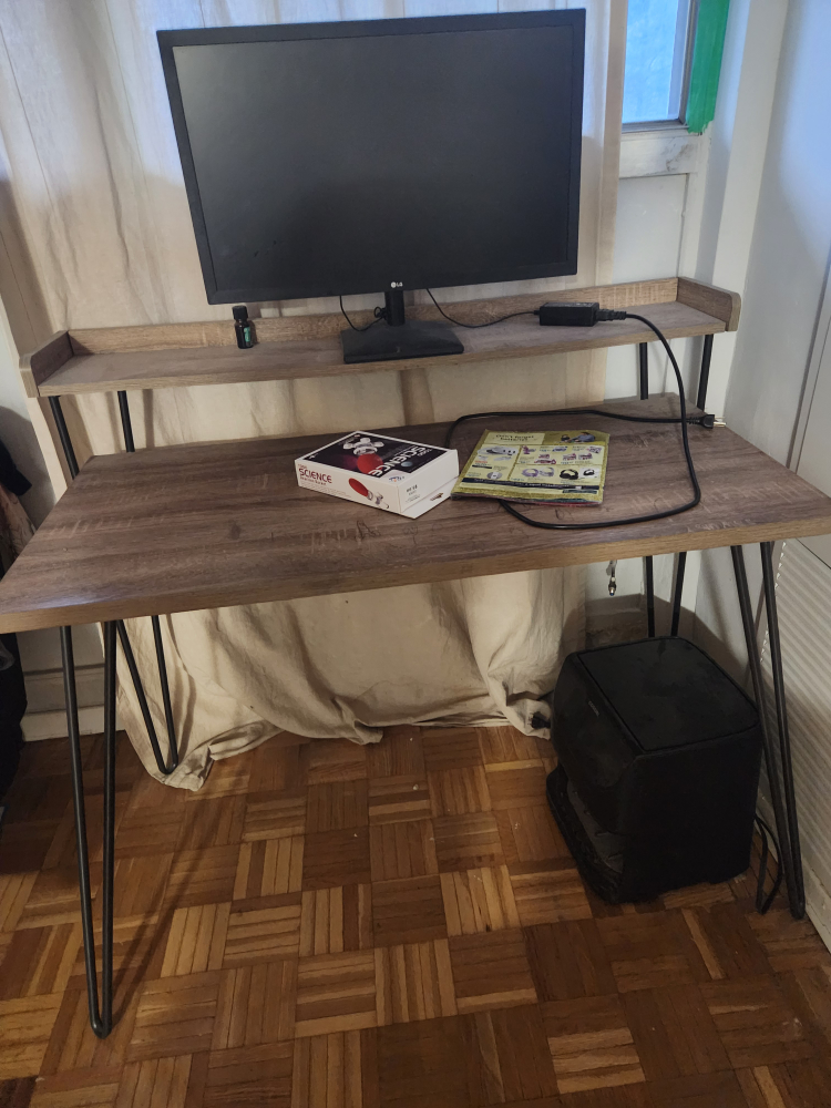 Mid Century Modern Desk with hairpin legs