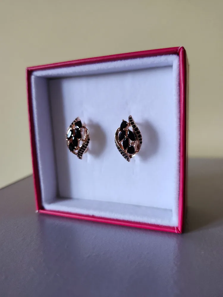 14K Black 585RG Gold Earrings image indicator(2)